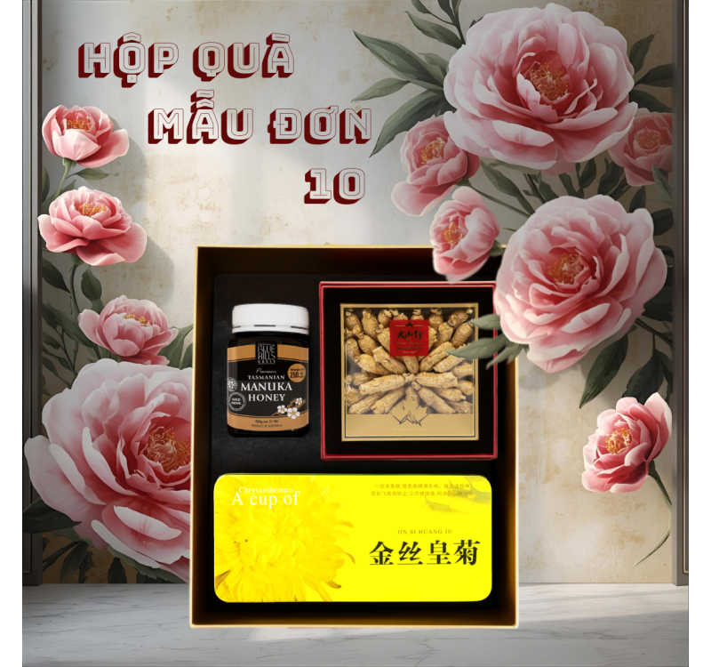 HỘP QUÀ MẪU ĐƠN XANH 10