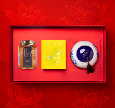 HỘP QUÀ HOA SEN ĐỎ 02