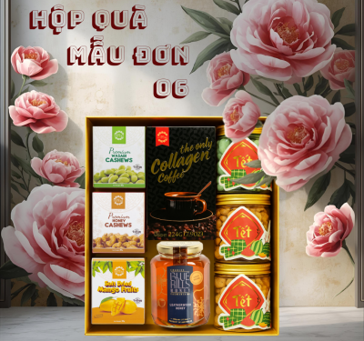 HỘP QUÀ MẪU ĐƠN XANH 06