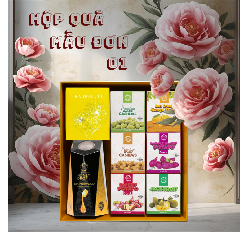 HỘP QUÀ MẪU ĐƠN XANH 01