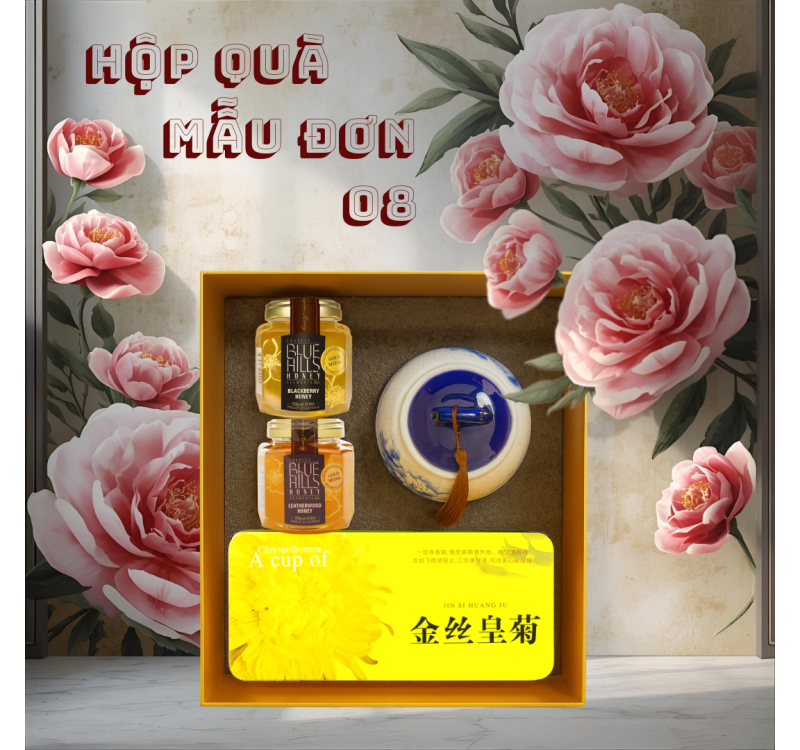 HỘP QUÀ MẪU ĐƠN ĐỎ 08
